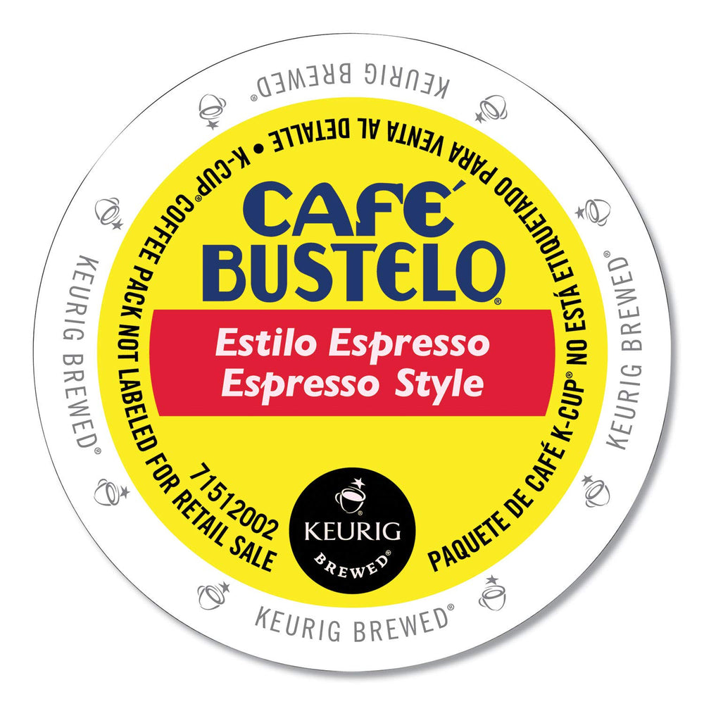 Cafe Bustelo box of 96 K-Cup pods showing front packaging and quantity benefit
