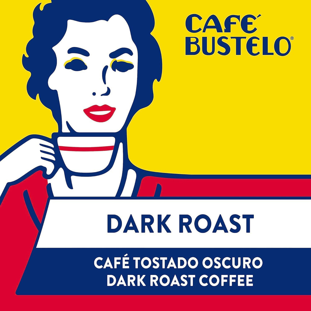 Café Bustelo stacked bricks in pantry saving space and preserving freshness