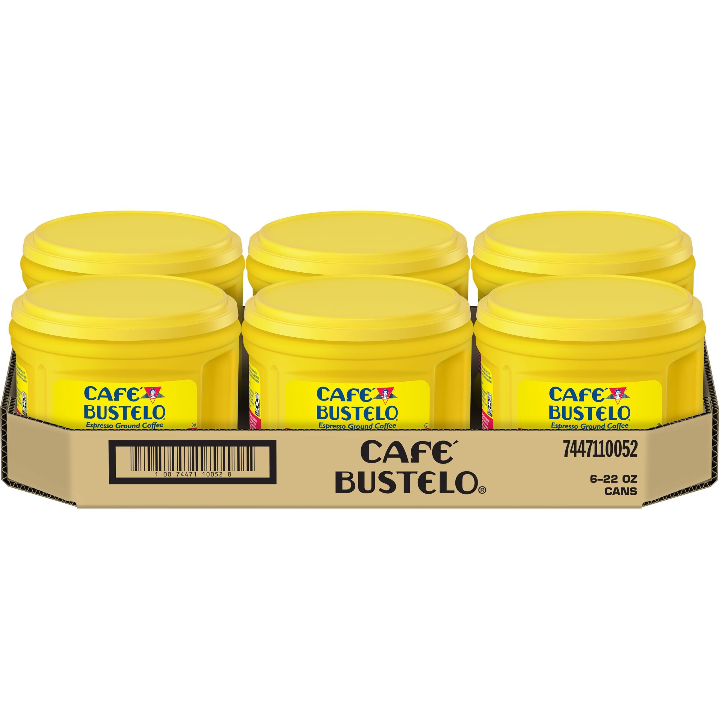 Café Bustelo latte in a cup showing strong flavor that stands up to milk