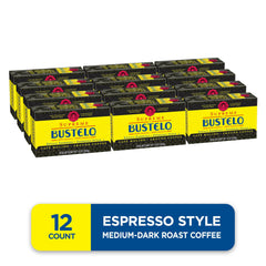 Cafe Bustelo brick close-up revealing sealed foil wrap and freshness protection