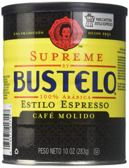 Cafe Bustelo Supreme front can showing label and size for quick identification and convenience