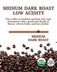 Cafe Don Pablo beans in a scoop on a scale showing bulk quantity advantage