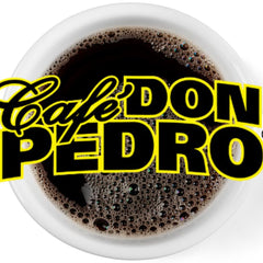 Cafe Don Pedro close-up of stone-ground bean texture offering rich mouthfeel