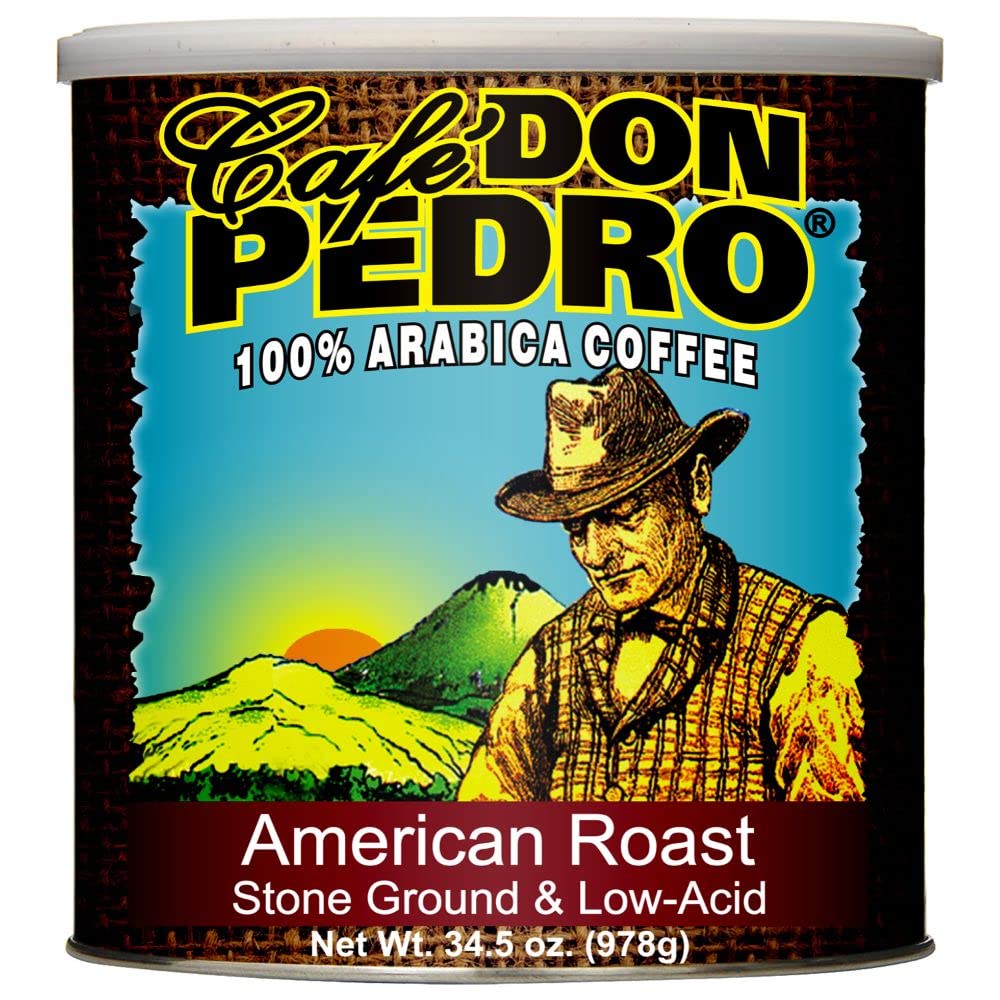 Cafe Don Pedro front can showing product and easy storage benefit