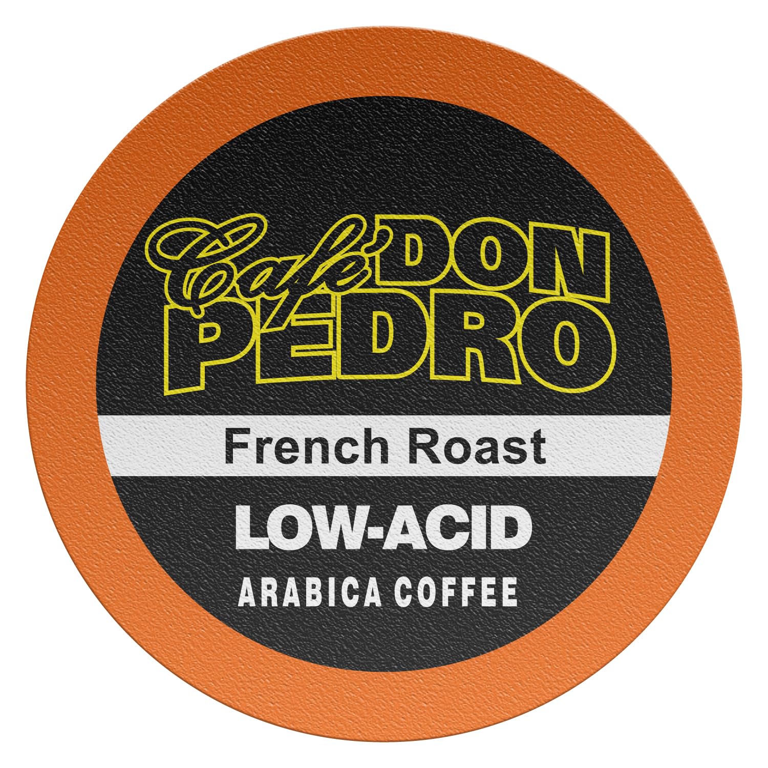 Cafe Don Pedro stone ground bean texture close‑up showing rich grind quality