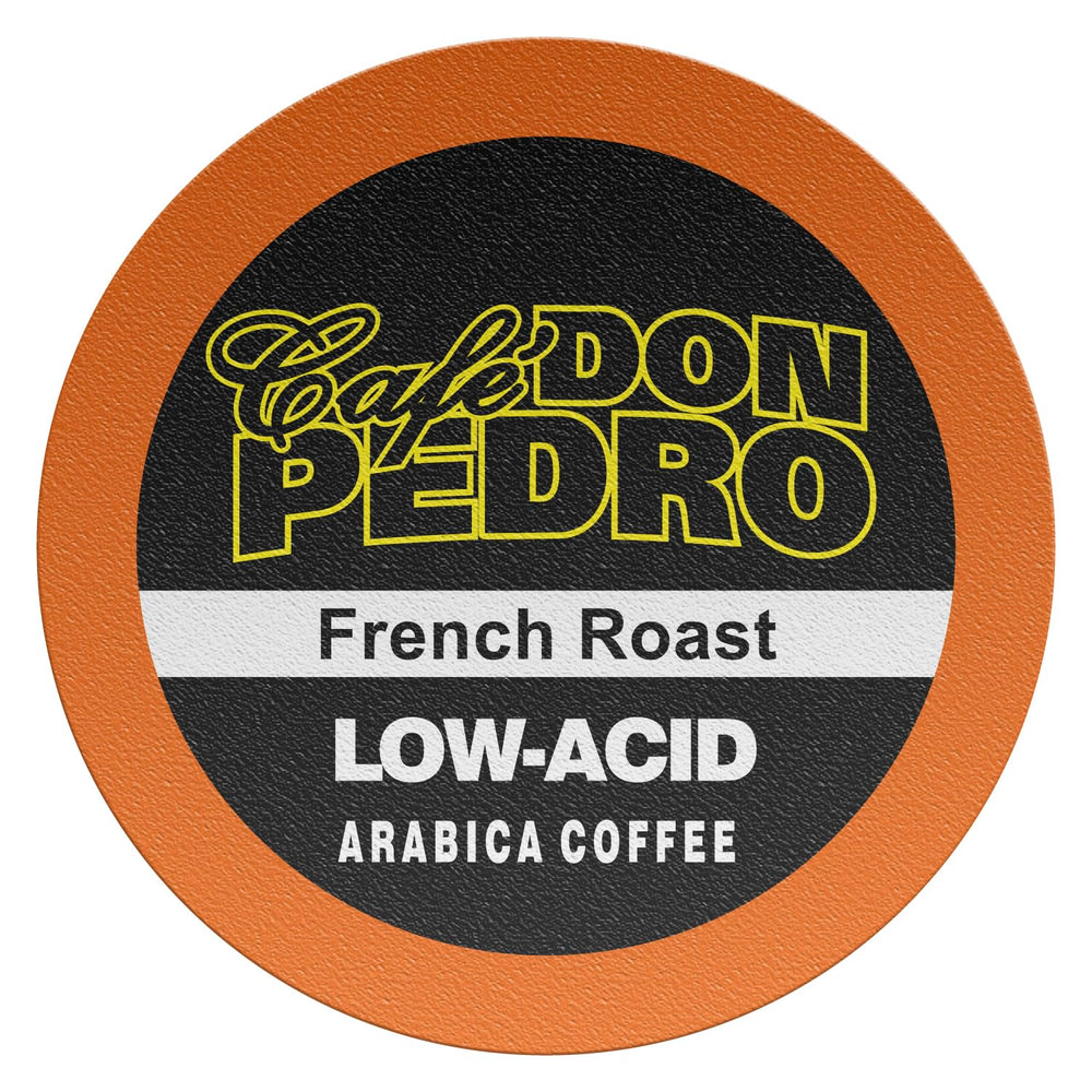 Cafe Don Pedro stone ground bean texture close‑up showing rich grind quality