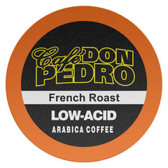 Cafe Don Pedro stone ground bean texture close‑up showing rich grind quality