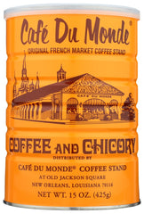 Cafe Du Monde front can showing label and volume, easy authentic brewing