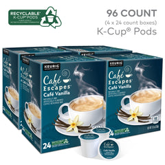 Café Escapes K-Cup pod close-up highlighting convenient single‑serve