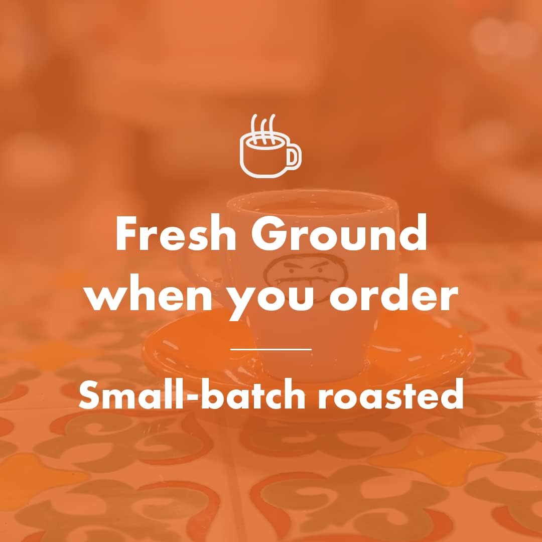 Café Grumpy product label detail, communicates origin and certification