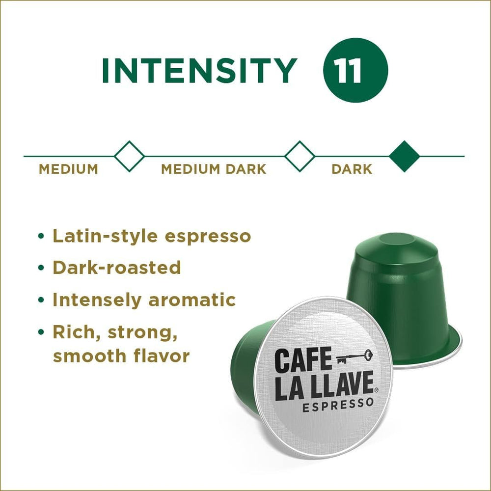 Café La Llave aluminum capsule close-up highlighting protective shell and aroma preservation