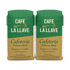 Cafe La Llave front packaging showing 32 oz bag and bold branding, preserves freshness