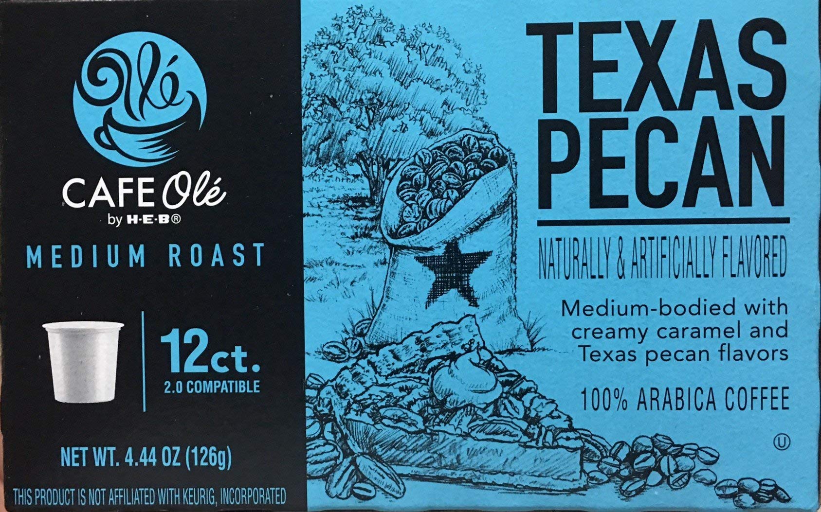 Cafe Ole front packaging showing two 12-count boxes, convenient variety