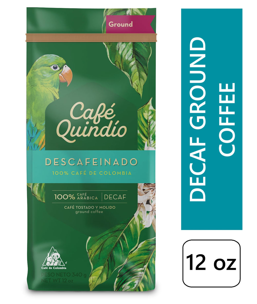 CAFE QUINDIO coffee being poured to show fresh aroma and medium roast balance