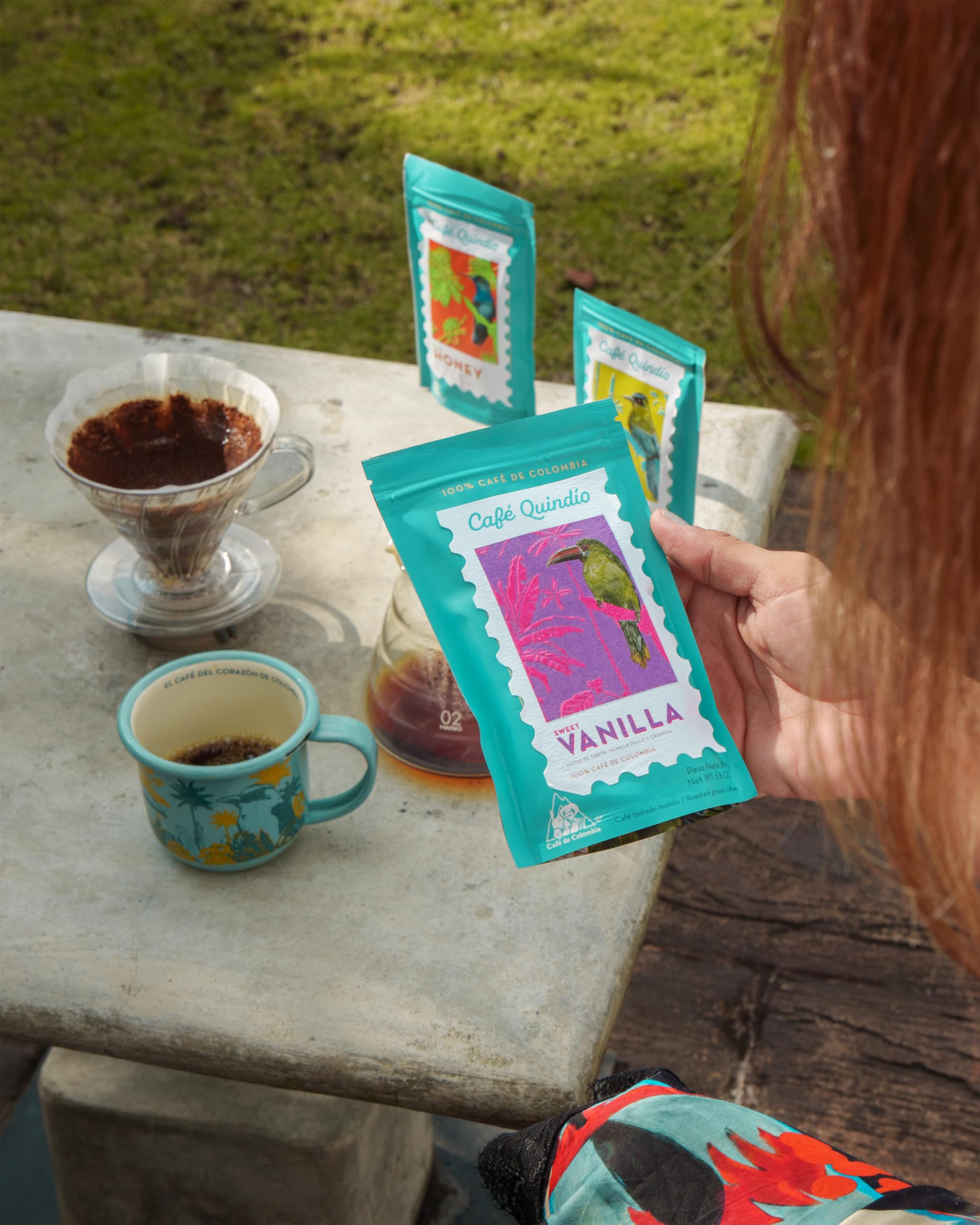 CAFE QUINDIO coffee on breakfast table offering inviting morning ritual