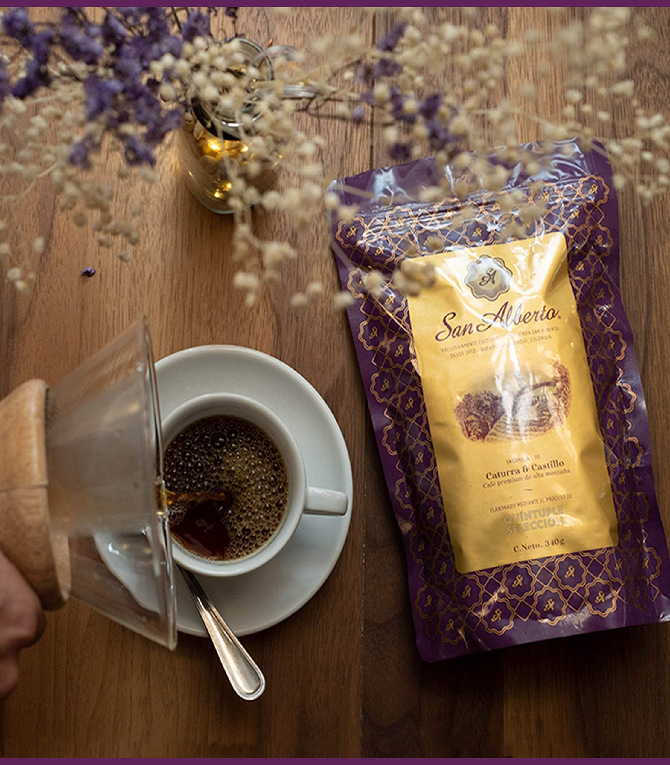 CAFÉ SAN ALBERTO coffee estate hillside illustrating single-estate origin benefit