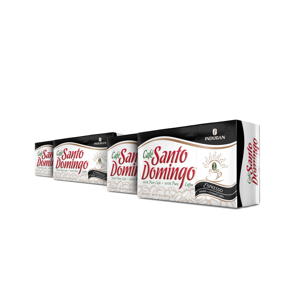 Café Santo Domingo INDUBAN front packaging showing bag and branding for clear identification