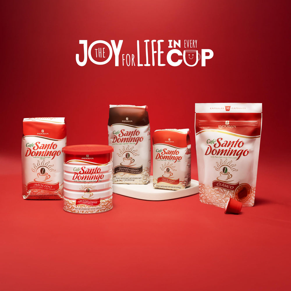 Café Santo Domingo pack in a kitchen lifestyle scene conveying everyday morning ritual