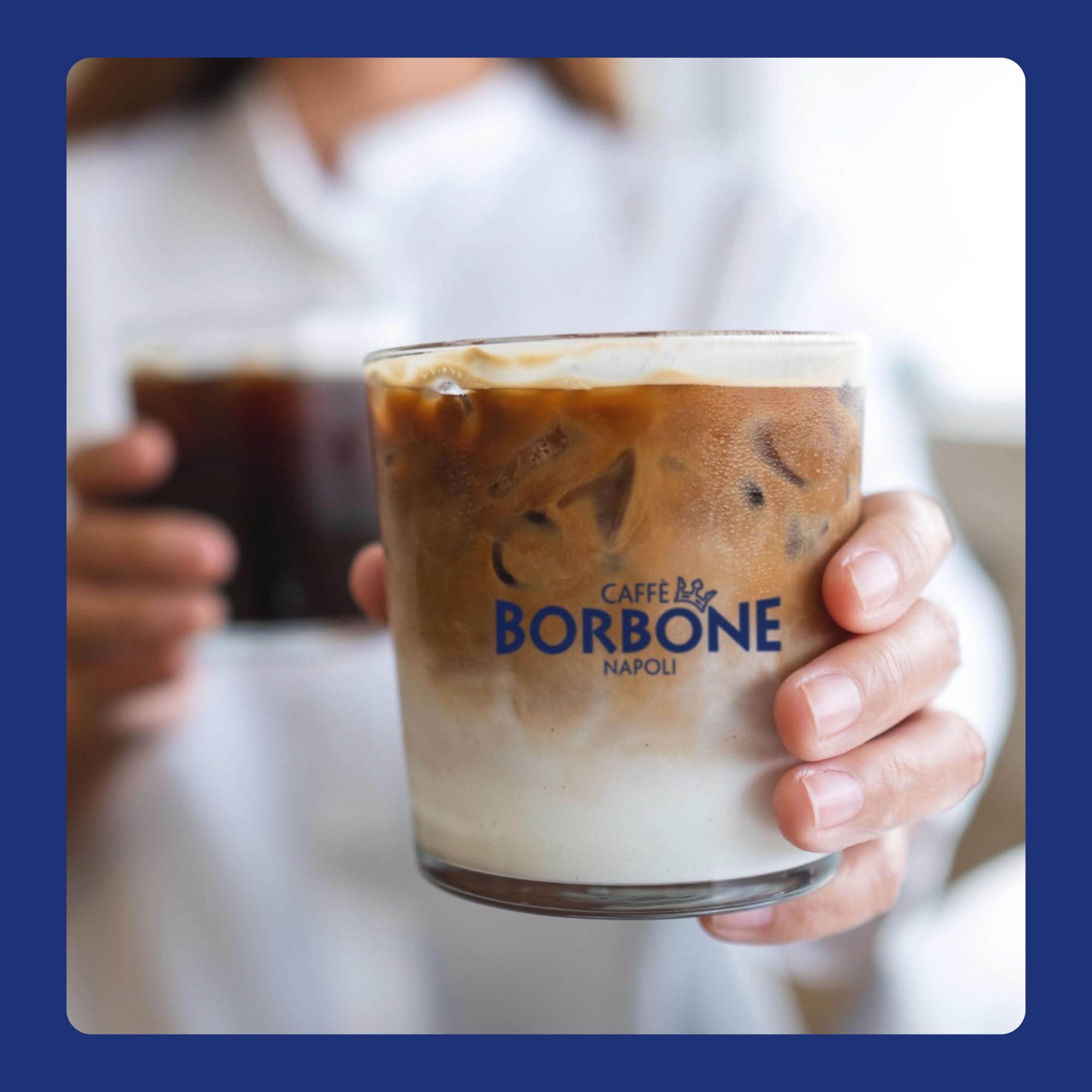 Caffè Borbone beans close-up showing texture and oil for rich flavor