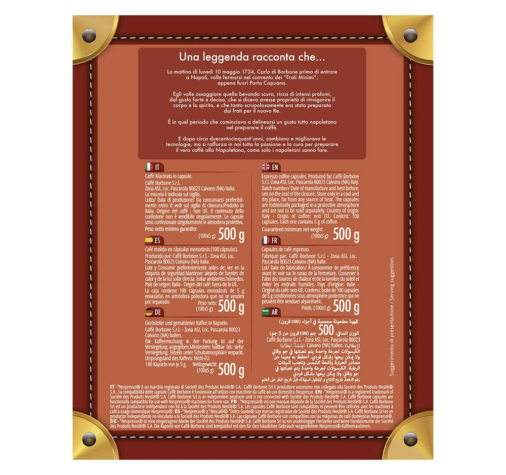Caffè Borbone cup on breakfast table showing versatile use with milk or straight espresso