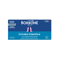 Caffè Borbone capsule top view showing sealed lid that preserves aroma and freshness