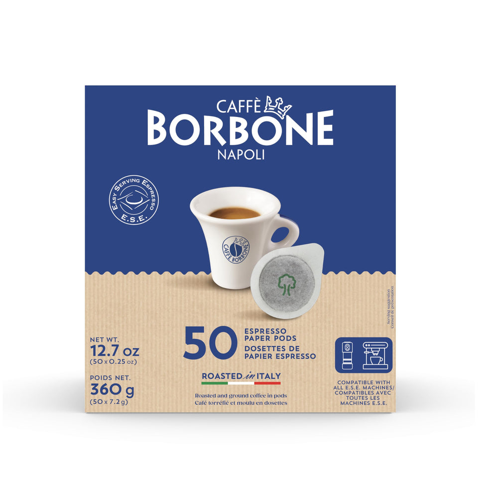 Caffè Borbone compostable paper pod to reduce waste and simplify cleanup