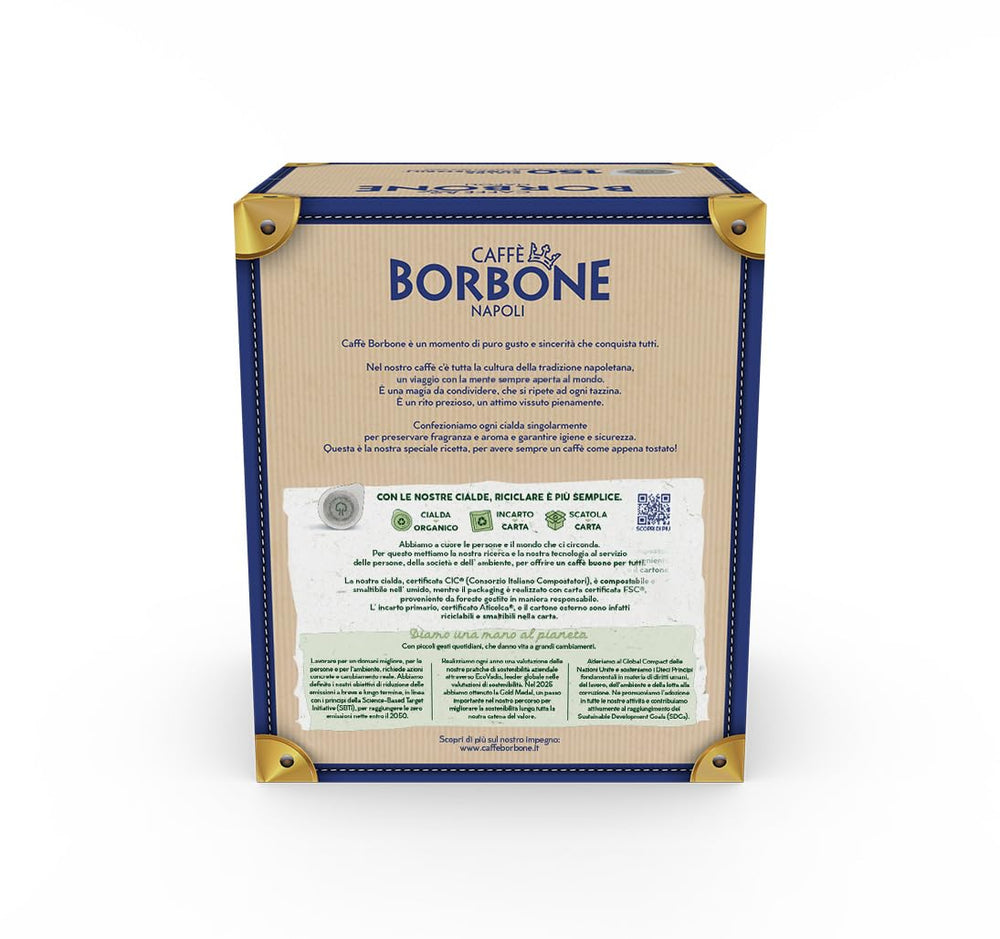 Caffè Borbone espresso shot in cup with crema highlighting rich flavor and enjoyment