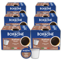 Caffè Borbone front packaging showing 60 pods and Italian roast branding for quick selection