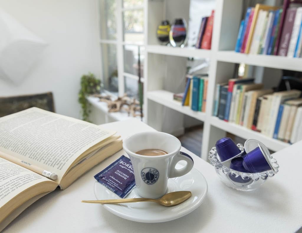 Caffè Borbone cappuccino prepared with milk showing blend compatibility in milk drinks