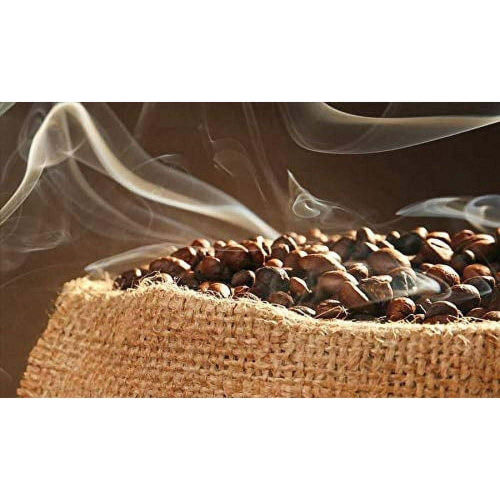 Caffè Borbone close-up of whole beans highlighting rich dark roast aroma