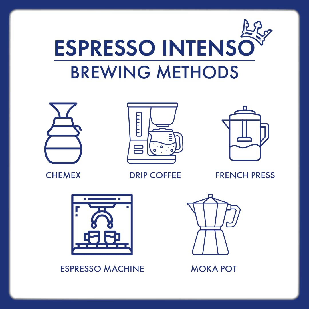 Caffè Borbone open bag top view with whole beans for freshness insight