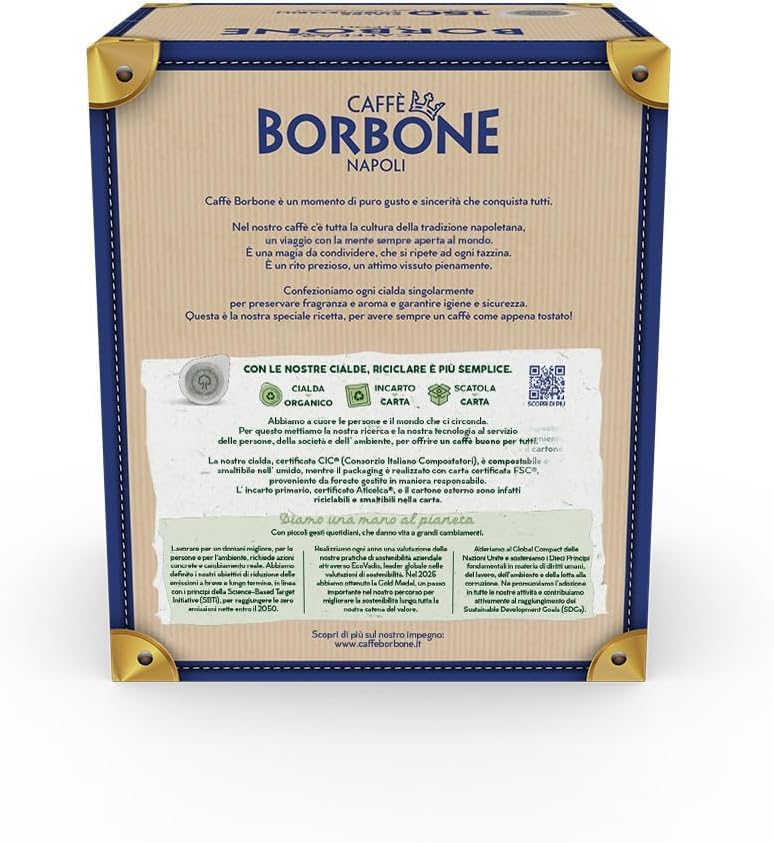 Caffè Borbone open pack of 50 pods for convenience and supply