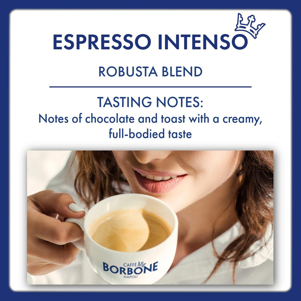 Caffè Borbone espresso shot pouring with crema for bold morning cups