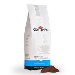 CAFFE CONTEMPO front package showing 1 lb bag and brand benefits