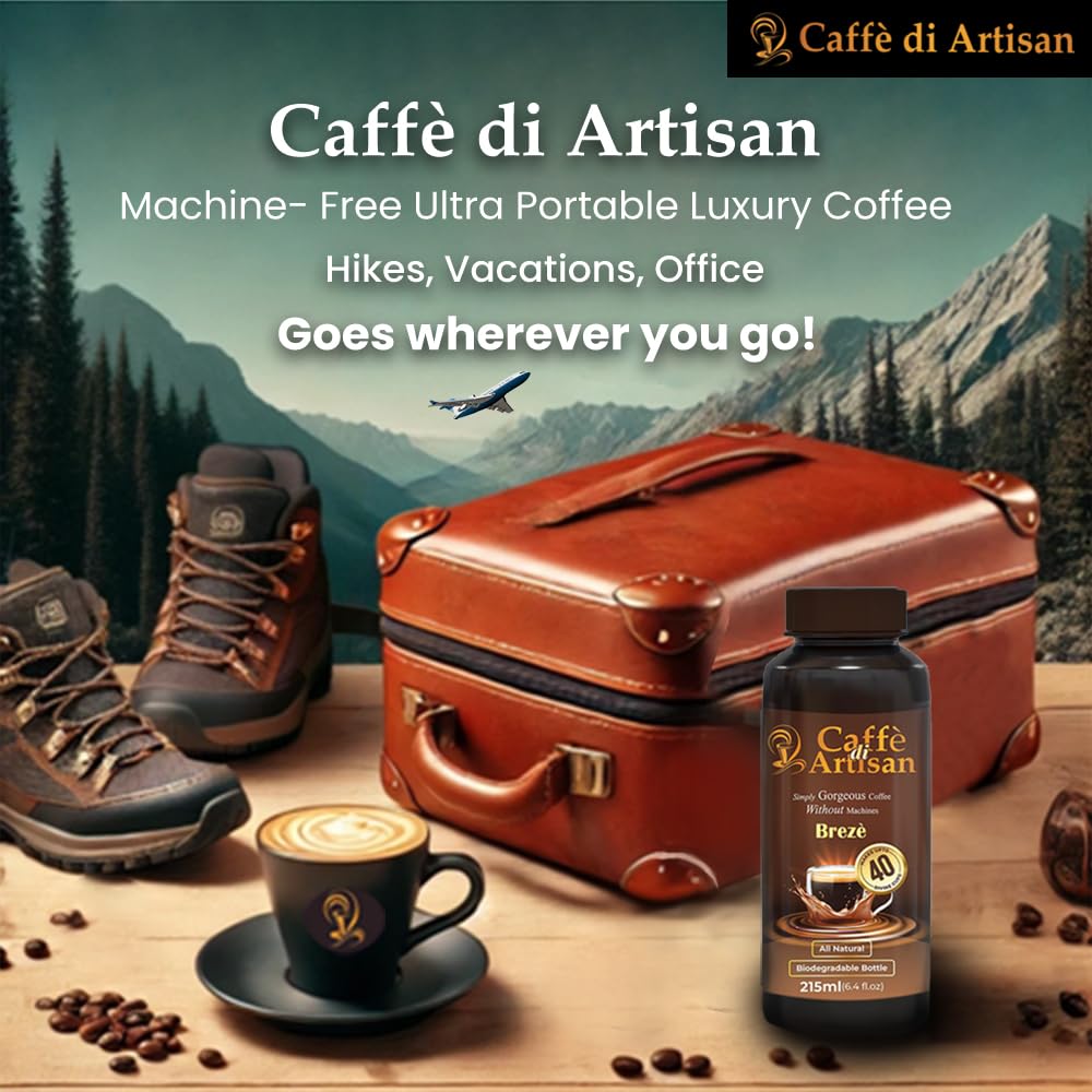 Caffè di Artisan label and ingredient panel highlighting natural, additive-free formulation