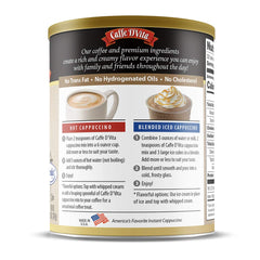 Caffe D'Vita prepared cappuccino in mug demonstrating creamy foam and serving idea