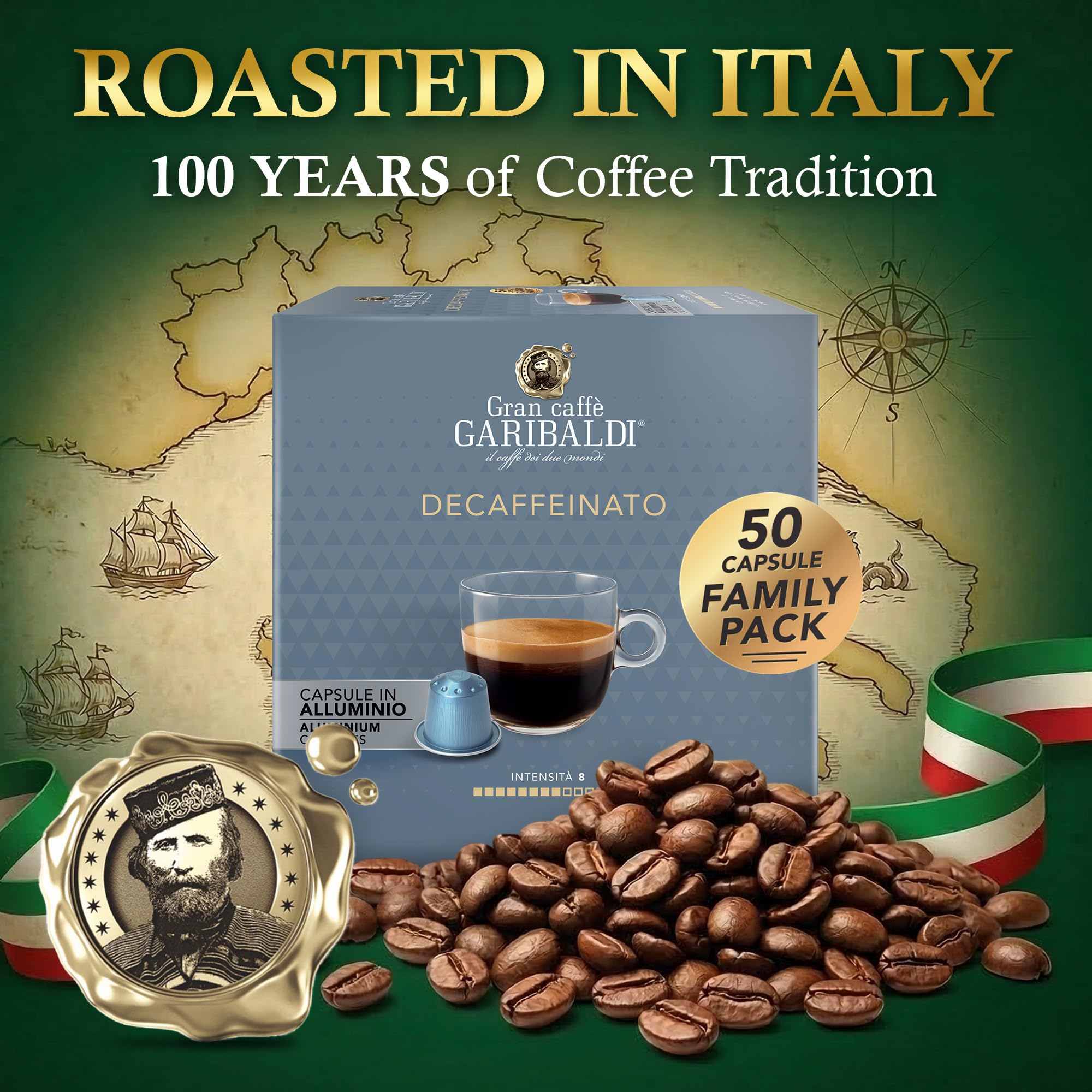 Caffè Garibaldi espresso shot with crema showcasing rich aroma and body