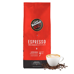 Caffe' Vergnano 1882 front packaging showing brand and roast benefits