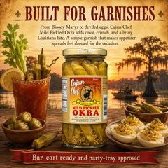 Cajun Chef close-up of okra pod texture highlighting crispness and crunch benefit