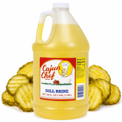 Cajun Chef gallon front view showing full jug and product identity for bulk use