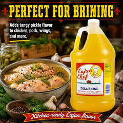 Cajun Chef label close-up highlighting product information and quick recognition benefit