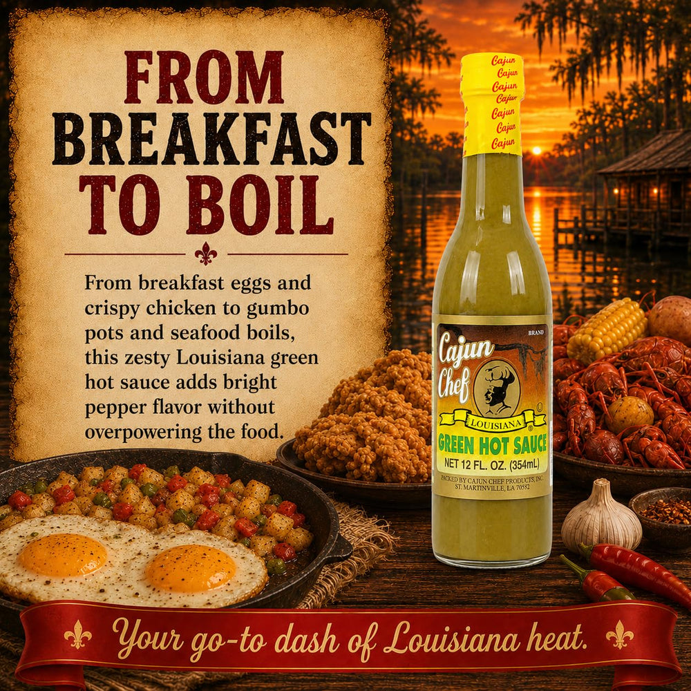 Cajun Chef nutrition panel and label detail, transparent ingredient and storage information
