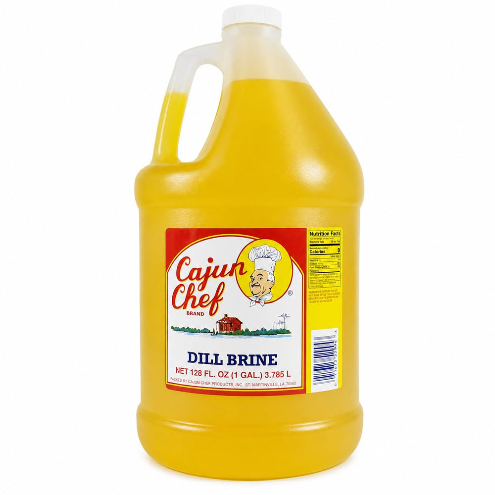 Cajun Chef jug inside refrigerator showing proper storage and freshness preservation