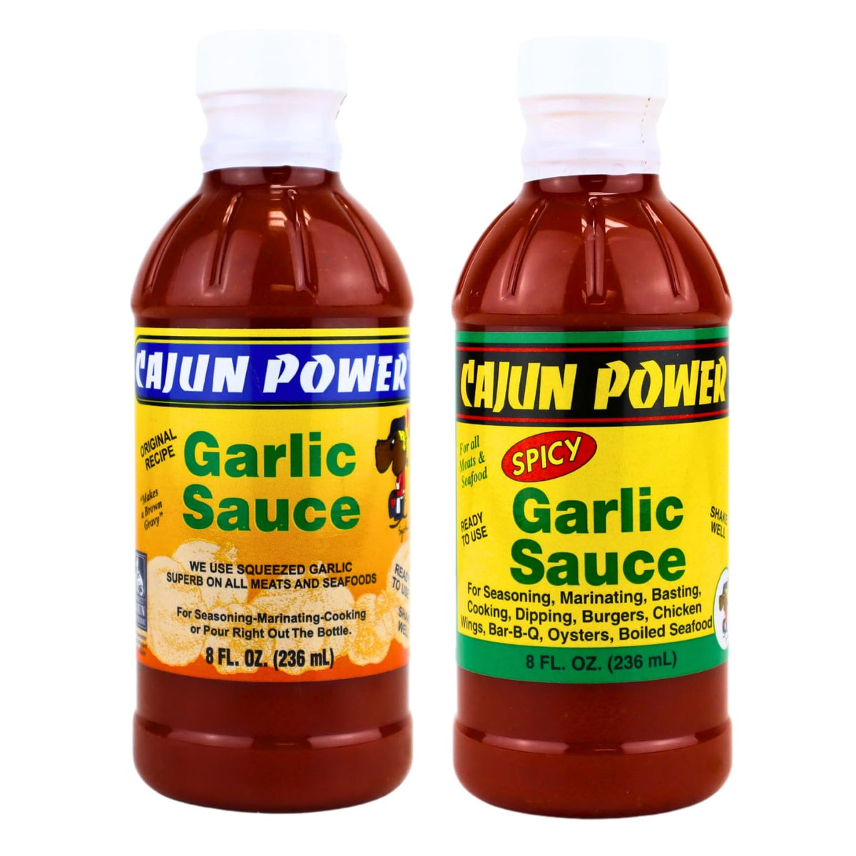 Cajun Power two-pack front packaging showing both garlic sauces and gifting appeal