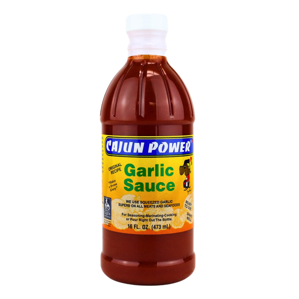 Cajun Power front packaging showing jar and bold garlic flavor benefit