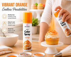 Cake Craft spray nozzle close-up demonstrating fine mist control for precision
