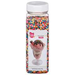 Cake Mate front packaging showing 26 oz jar and colorful benefit
