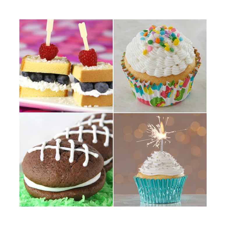 Cake Mate decorated dessert table with icings used to create festive party-ready treats