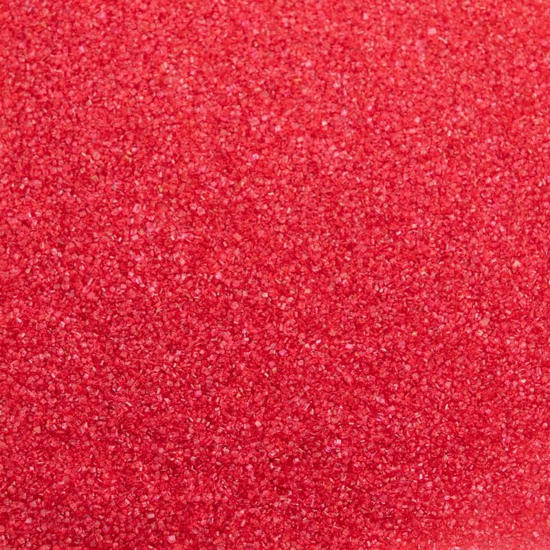 Cake Mate sanding sugar applied on cupcakes adding bold color and sparkle