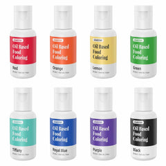 CAKESTAR front packaging showing eight oil food colors for vivid baking results